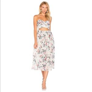Zimmermann sz 0 jasper floral halter maxi dress